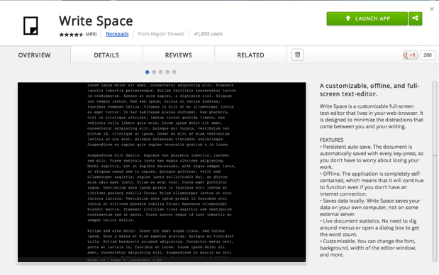 思いっきり文書作成に集中できる、ChromeのWrite Spaceがおすすめ